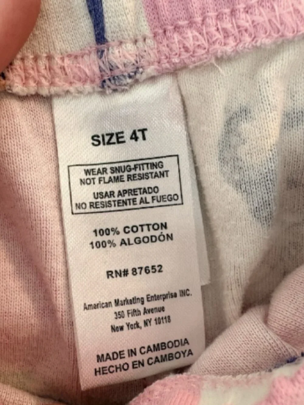 Disney Princess Pajama Set Lot 4 Girls 4T Pink Mix & Match 100% Cotton Sleepwear
